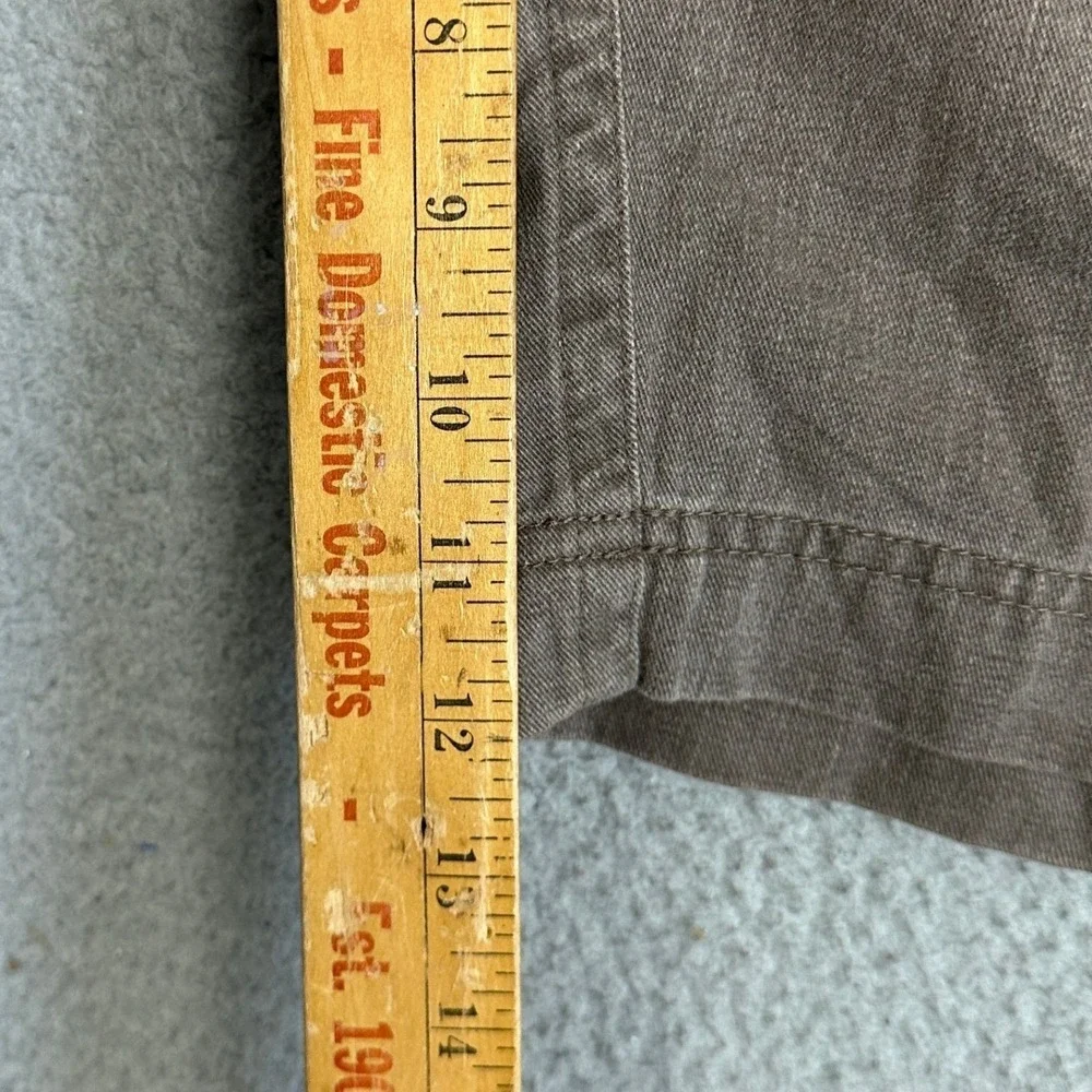 Life Is Good Shorts Mens XL Brown Canvas Chino Flat Front Casual Outdoor Pockets